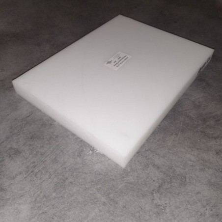 Plastique PEHD 500 blanc Ep.30  335mm x 250mm