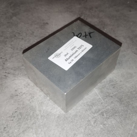 Aluminium 7075  Ep.50  100mm x 80mm