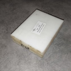 Plastique PEHD 500 blanc Ep.40  155mm x 120mm
