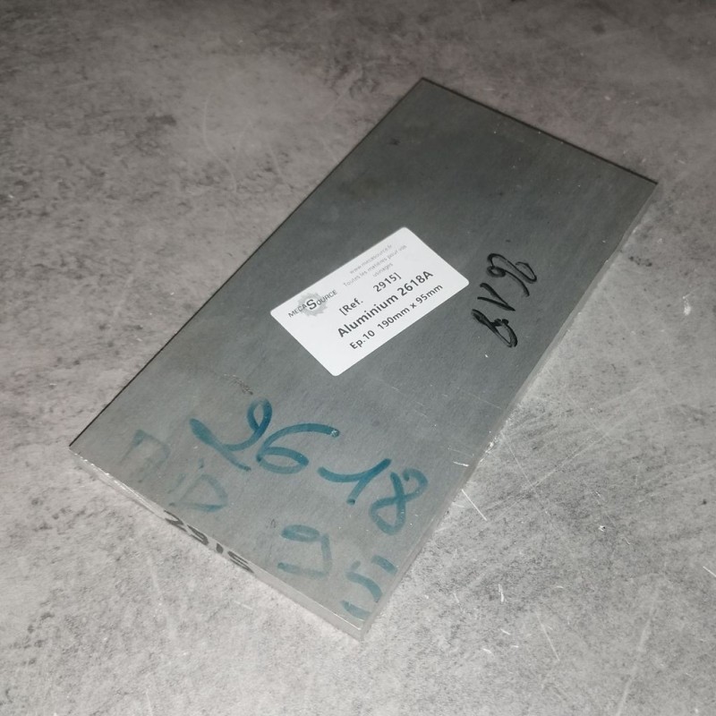 Aluminium 2618A  Ep.10  190mm x 95mm