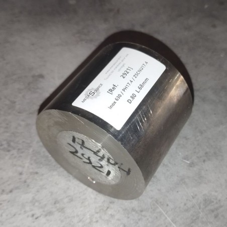 Inox 630 / PH17.4 / Z5CNU17.4  D.80  L.68mm