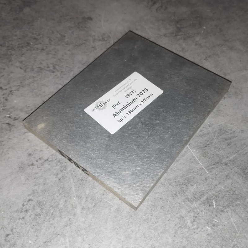 Aluminium 7075  Ep.8  130mm x 105mm