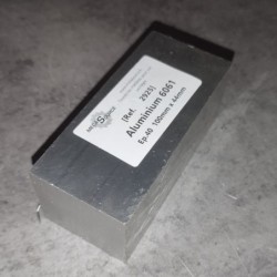 Aluminium 6061  Ep.40  100mm x 44mm