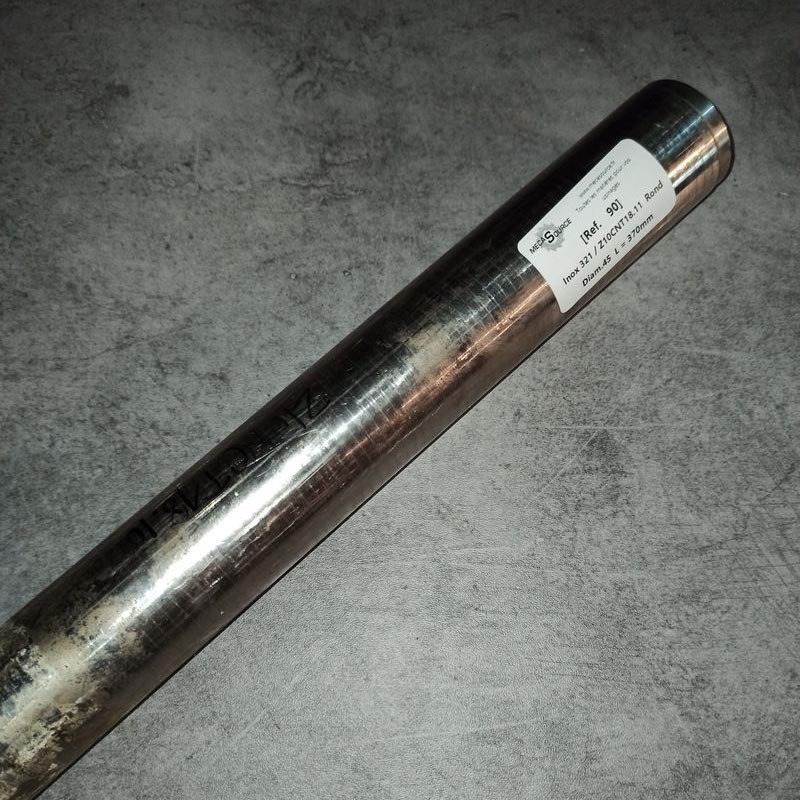 Inox 321 / Z10CNT18.11 D.45 L.370mm Inox 321 / Z10CNT18.11 D.45 L.370mm