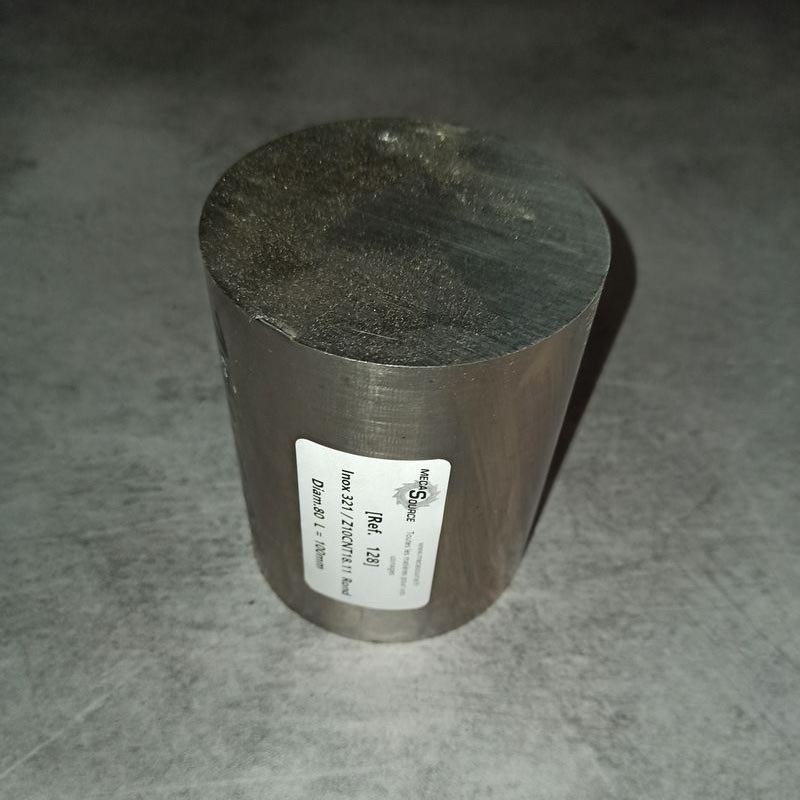 Inox 321 / Z10CNT18.11 D.80 L.100mm Inox 321 / Z10CNT18.11 D.80 L.100mm